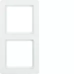 Q.1 Ramka 2-krotna, biały, aksamit