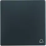 Q.x Klawisz z nadr. symb. "dzwonek" łącz. 1-kl., antracyt, aks