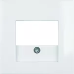 B.Kwadrat Płytka czołowa do gniazda głośnikowego i gniazda ładowania USB, biały