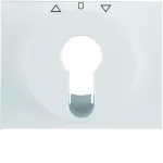 K.1 Płytka czołowa do łącz. żaluzj. obrot. na klucz biały