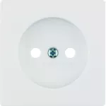 Q.x Płytka czołowa do gniazda bez uz. biały, aks