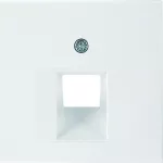 B.Kwadrat Płytka czołowa do gniazda przyłącz. UAE 1-kr komp./tel. biały