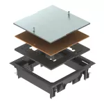 ZES4-2 U10T 9011 Kaseta rewizyjna do uniwersalnego montażu