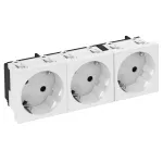 STD-D3S RW3 Gniazdo 33°, potrójne z uziemieniem ochornnym