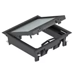 GES4-2U10T 9011 Kaseta zasilająca do uniwersalnego montażu