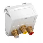 MTS-12R F RW1 Wsp. multimedia Audio / Video 3x złączki, gniazdo-gniazdo