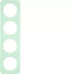 R.1 Ramka 4-krotna, szkło, biały