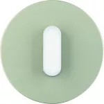 R.classic Płytka czołowa z pokrętłem do łącznika obr. stal szlachetna/biały