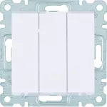 lumina Łącznik 3-klawiszowy, 3-biegunowy, biały