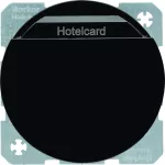 R.1/R.3/R.8 Łącznik przekaźnikowy na kartę hotelową, czarny