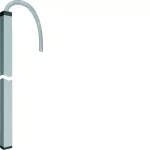 tehalit.DA200 Kolumna jednostronna DA200-80 z elastycznym przyłączem H=2m alu