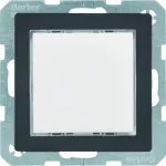 Q.x Sygnalizator świetlny LED podświetlenie czerwone/zielone antracyt, aksamit