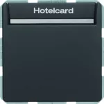 Q.x Łącznik przekaźnikowy na kartę hotelową, antracyt, aksamit