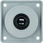 Integro Flow Gniazdo zasilające 12 V, samochodowe, szary