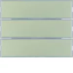 KNX e/s K.x Przycisk 3-kr z polem opis., diod. LED RGB i czuj. temp., stal szl.