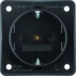 Integro Flow Gniazdo SCHUKO z podwyższoną ochroną styków, mechanizm, czarny, mat