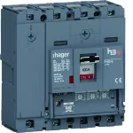 MCCB Wyłącznik mocy h3+ P160 4P 100A 70kA LSnI