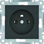 lumina Gniazdo zasilające z uziemieniem, 16A/250V, samozaciski, czarny