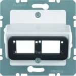 Płytka czołowa do modułu podwójnego Reichle&De-Massari, biały