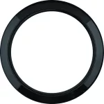 Serie 1930 Ramka 1-krotna z wycięciem do elementów centralnych Twinpoint, czarny