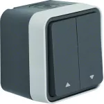 W.1 Łącznik żaluzjowy z nadrukiem symboli "strzałka", kompletny, IP55, szary