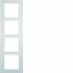 B.7 Ramka 4-krotna, alu/biały mat