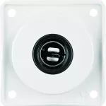 Integro Flow Gniazdo zasilające 12 V, samochodowe biały