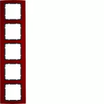 B.3 Ramka 5-krotna, alu, czerwony/antracyt