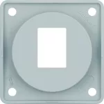 Integro Flow Płytka nośna 1-krotna do gniazd modularnych AMP, szary