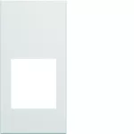 gallery Płytka czołowa pojedyncza do gniazda RJ45 oraz VDI 1M biały