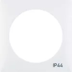 Integro Flow Ramka 1-krotna z nadrukiem "IP44" bez uszczelki, biały