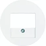 R.x Płytka czołowa do gniazda głośn. i gniazda ład. USB, biały, połysk