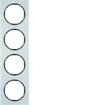 R.3 Ramka 4-krotna, alu/czarny