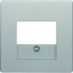 Q.x Płytka czołowa do gniazda głośnikowego i gniazda USB, alu aksamit, lak