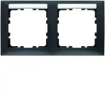 B.Kwadrat Ramka 2-krotna pozioma z polem opisowym, antracyt, mat