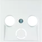 S.1/B.3/B.7 Płytka czołowa do gniazda antenowego 2- i 3-wyj. biały