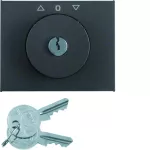 K.1 Płytka czołowa z kluczykiem do łącznika żaluzjowego obr. antracyt mat lakier