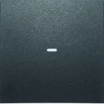 KNX e/s B.x Klawisz z soczewką do modułu przycisku 1-kr, antracyt mat, lak.