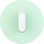 R.classic Płytka czołowa z pokrętłem do łącznika obrotowego, szkło, biały