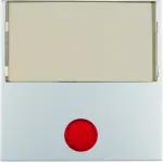 B.Kwadrat/B.7 Klawisz z 5 soczewkami i dużum polem opis do łącz 1-klaw, alu, mat