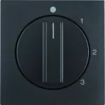 B.x Płytka czołowa z pokrętłem do łącznika 3-poz. z pozycją "0" antracyt mat