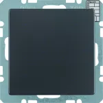 KNX system Q.x Reg. temp. bez ster. ręcznego z interf. uniw., antracyt, aksamit