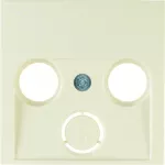 B.Kwadrat Płytka czołowa do gniazda antenowego 2- i 3-wyj., krem