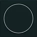 gallery Płytka czołowa do ściemniacza obrotowego czarny