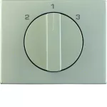 K.5 Płytka czołowa z pokrętłem do łącznika 3-poz bez pozycji "0" stal szlachetna