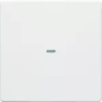 KNX e/s Q.x Klawisz z soczewką do modułu przycisku 1-kr, biały, aksamit