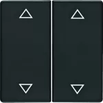 Q.x Klawisze z nadr. symb. "strzałki" łącz. 2-kl., antracyt, aks