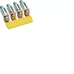 Mostek izolowany 2,5mm2, 4-krotny