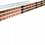 univers Szyna pozioma Cu do rozł. listwowych NH1/2/3 6-pol. 40x10mm (3 szt)