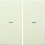 KNX e/s B.x Klawisze z soczewką do modułu przycisku 2-kr, kremowy, połysk